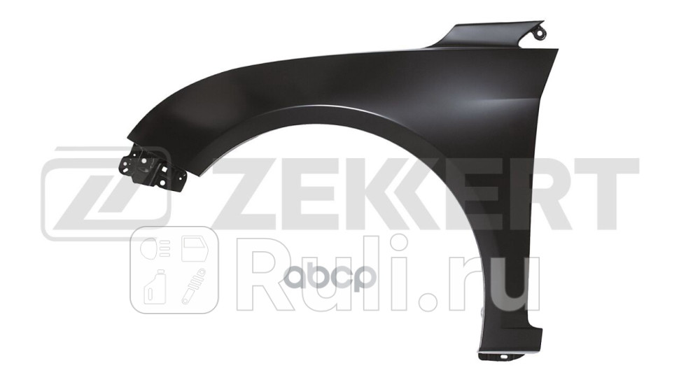 Крыло переднее левое Chevrolet Cruze J300 09- без отв под повторитель Zekkert kt-1009 4570₽