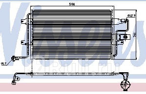 Радиатор кондиционера для Audi A3 8L 1996- NISSENS 94310 7860₽