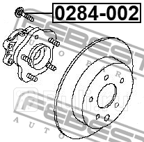 Шпилька колесная 0284-002 FEBEST 0284-002 180₽