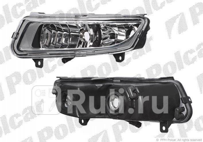 Противотуманная фара левая для Volkswagen Polo седан рестайлинг 2015-2020 Polcar 953329-E 2830₽