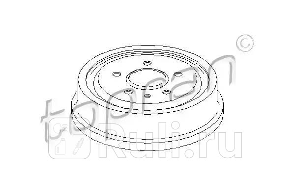 Барабан тормозной HANS PRIES 206 050 001 0₽