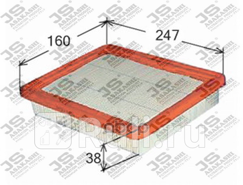 Фильтр воздушный JS Asakashi A9302 0₽