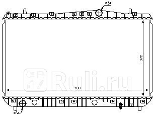 Радиатор охлаждения для Chevrolet Lacetti седануниверсал 2004-2013 NISSENS 61633 9900₽