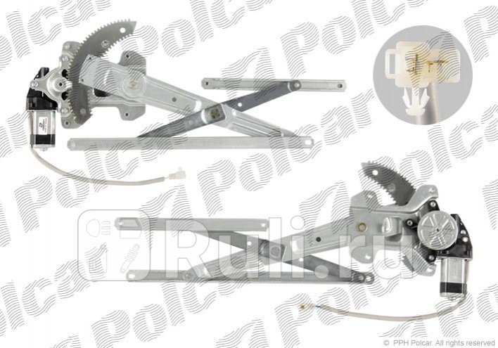 Стеклоподъёмник передний левый для Daewoo Matiz 1999-2001 Polcar 2902PSE1 7040₽