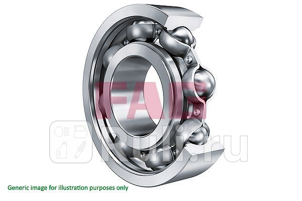 подшипник шариковый генератора ОТКРЫТЫЙ 30x55x13 FAG 6006 1320₽