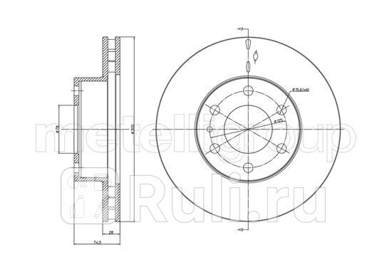 Диск тормозной  Metelli 23-0913c