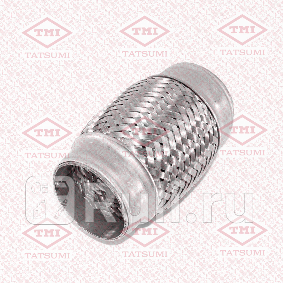 Труба гофрированная с внутренним плетением без патрубков 545X120 TATSUMI TKA1026 800₽
