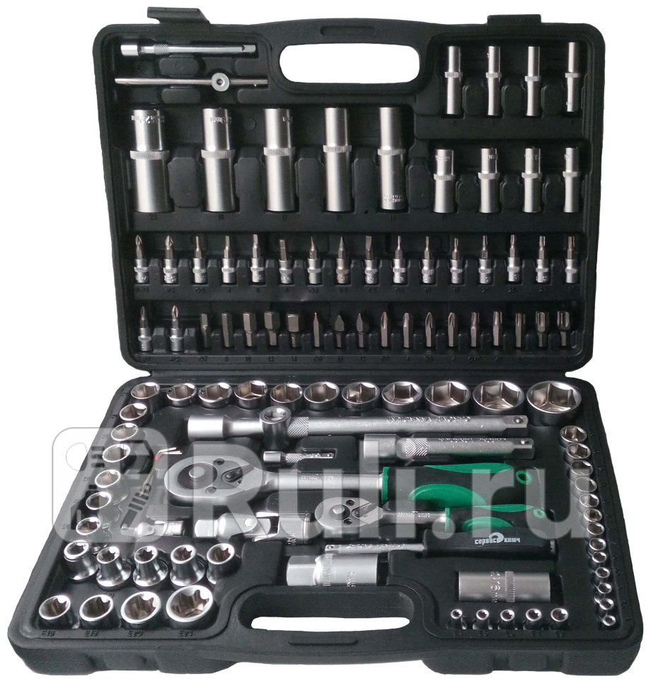 Набор инструмента 108 пр 12 14 6 гр Новый чемодан Сервис Ключ Сервис Ключ 71108 6990₽