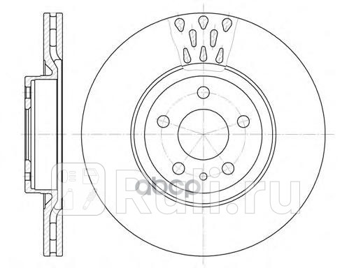 Диск тормозной передний! Alfa Romeo 156/164 2.0-3.2 97>  REMSA 6316.10
