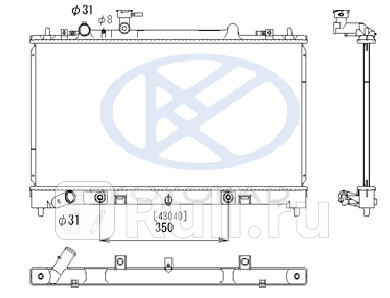 Радиатор охлаждения для Mazda 6 GG 2002-2008 Forward MZ00605-910 10650₽