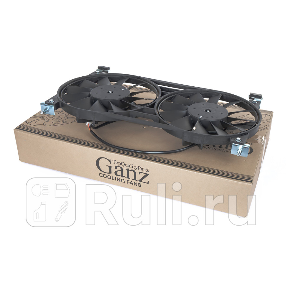 Вентилятор радиатора основного с кожухом GANZ GIC06242 8210₽