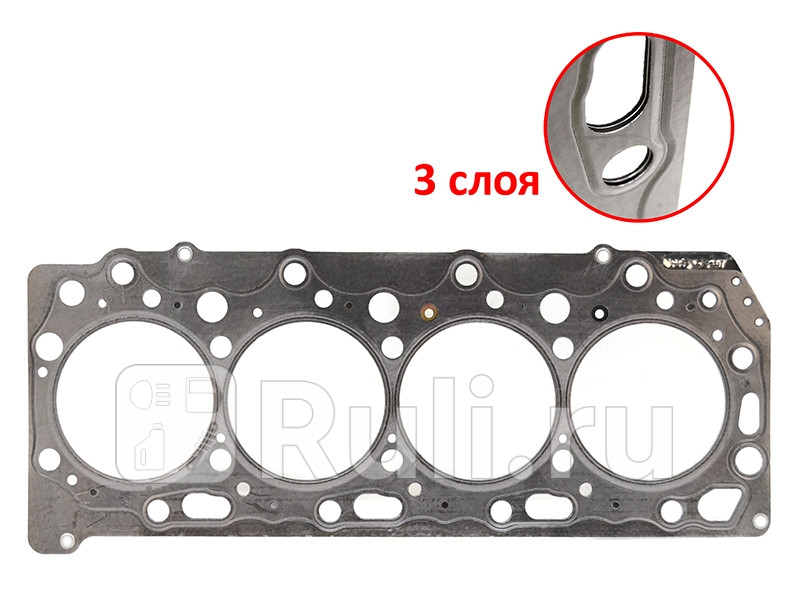 Прокладка ГБЦ MITSUBISHI L200 05- 4D56 T-105 MITSUBISHI 1005A207 6140₽