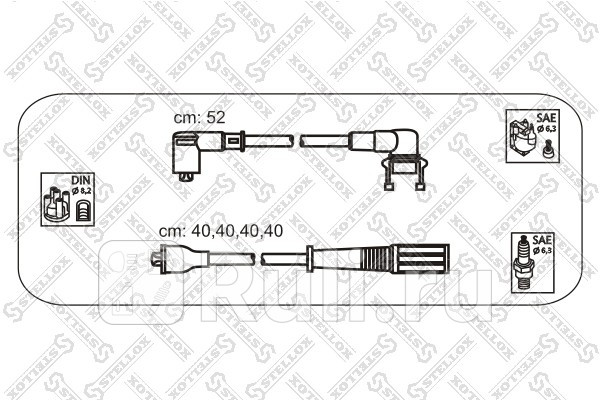 Высоковольтные провода для Renault 19 1988-1992 STELLOX 10-38160-SX 1270₽