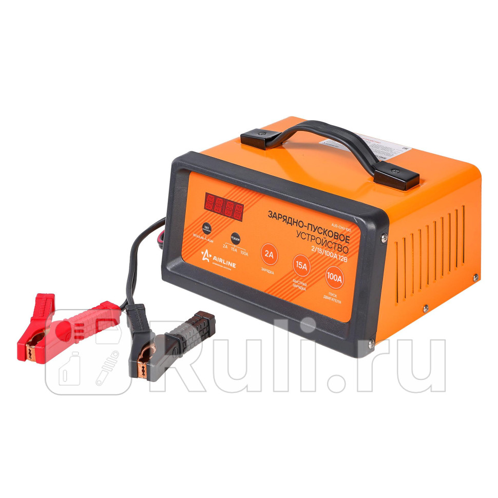 Устройство пуско-зарядное 12V 215100A AIRLINE LED дисплей трансформаторное AIRLINE AJS-CHJ-100 8900₽