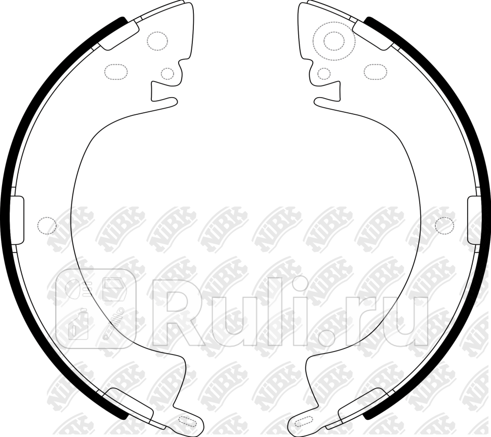 Колодки тормбараб NIBK FN6664 0₽