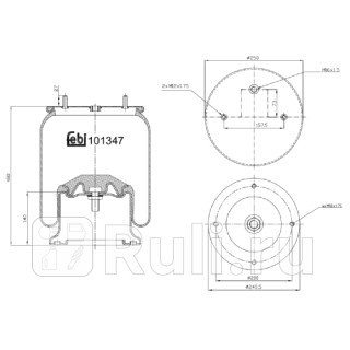 Пневмоподушка со стак Febi 101347 7550₽