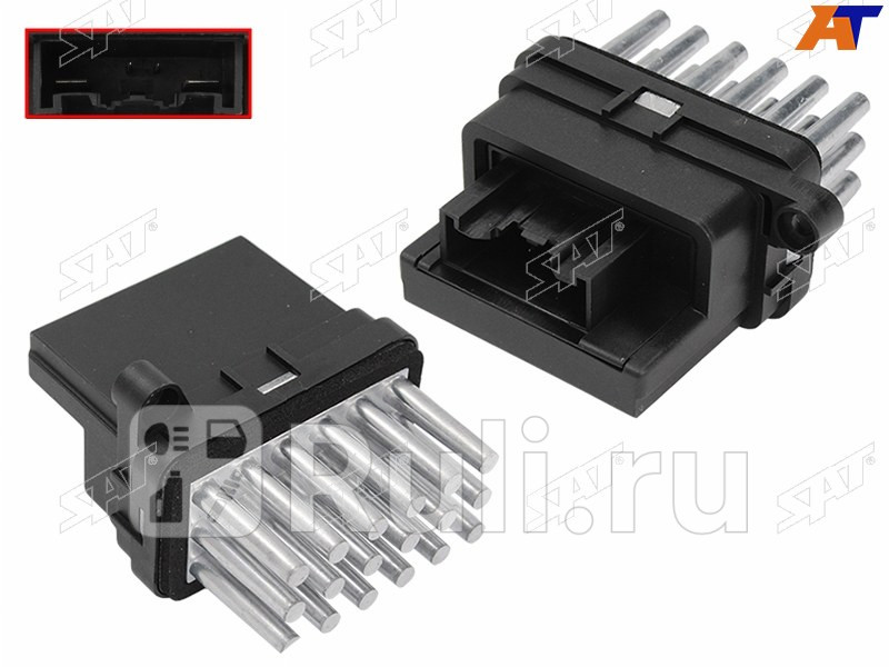 Резистор мотора отопителя FORD FOCUS II 04-11FIESTA 08-17KUGA 08-13 SAT ST-495-0013 2630₽