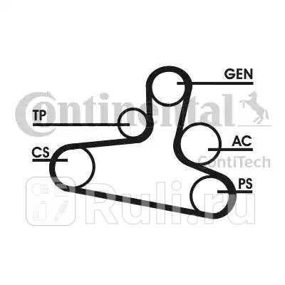 Ремень поликлин шкив коленвала CONTITECH 6dpk1195d2 0₽