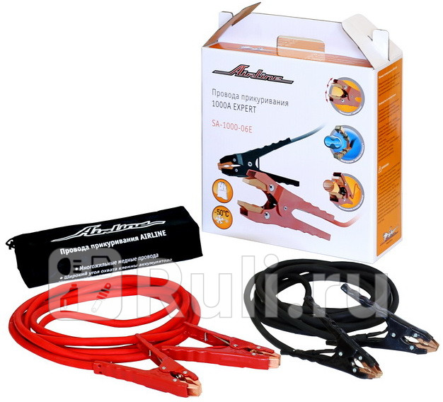 Провода пусковые Airline 1000 А 5 м силиконовые в сумке Expert AIRLINE SA-1000-06E 7430₽