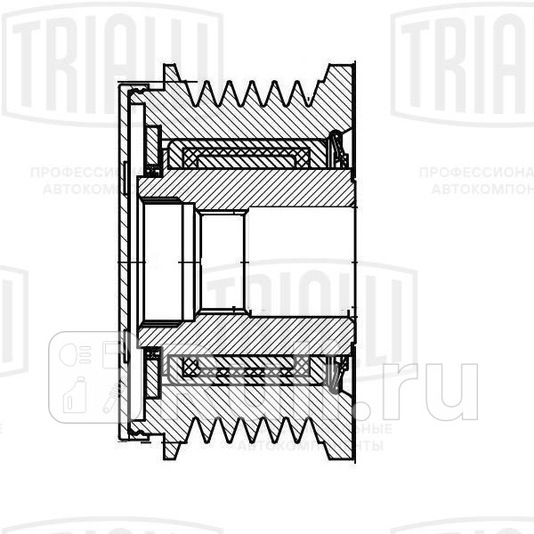 Ролик привод ремня Fiat Ducato 02 23d обгонная муфта TRIALLI CM 6728 2120₽