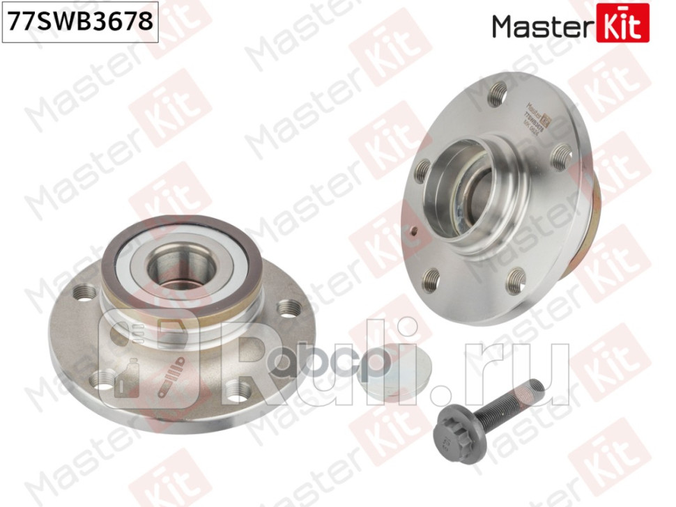 Ступица с подшипником AUDI A3 IIQ3VW GOLF V-VIPASSAT VI-VIITIGUAN 03- зад MASTERKIT 77SWB3678 4430₽