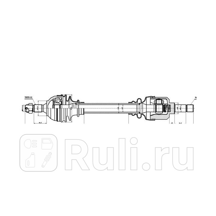 Привод в сборе PEUGEOT 306 7B N3 N5 GSP 245160 7480₽