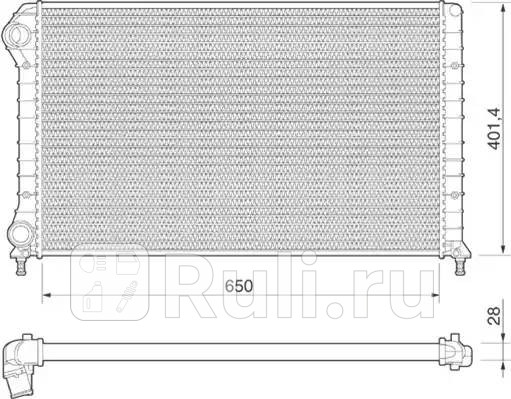 Радиатор охлаждение двигателя MAGNETI MARELLI 350213179000 7380₽