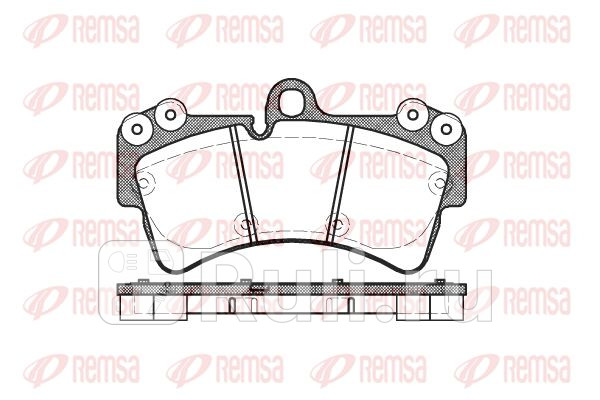 Колодки тормозные дисковые передние для Audi Q7 2009-2015 REMSA 099500 6650₽