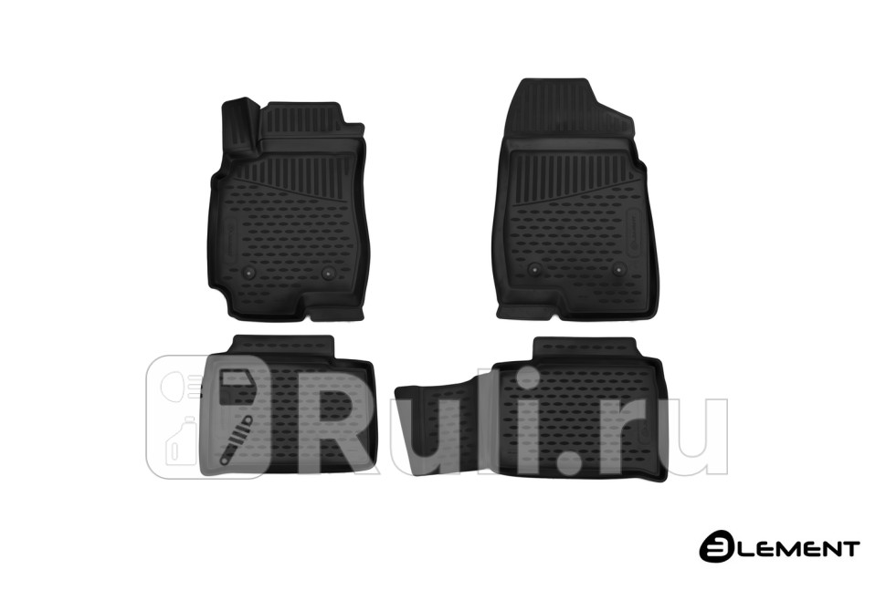 3d коврики в салон 4 шт для FAW Besturn X80 2017- Element ELEMENT3D6217210k 2950₽