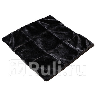 Накидка - сидушка на сиденье искусственный мех Skyway кусочки 43 х 43 см черная SKYWAY S03003008 530₽