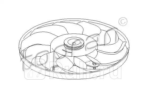 Крыльчатка вентилятора радиатора HANS PRIES 110 961 001 2220₽