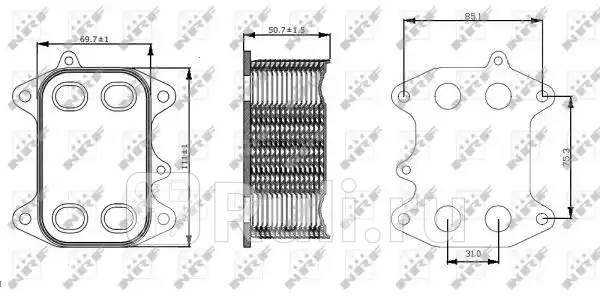Радиатор масляный NRF 31263 6470₽