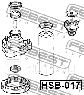 Проставка пружины верхняя FEBEST HSB017 480₽