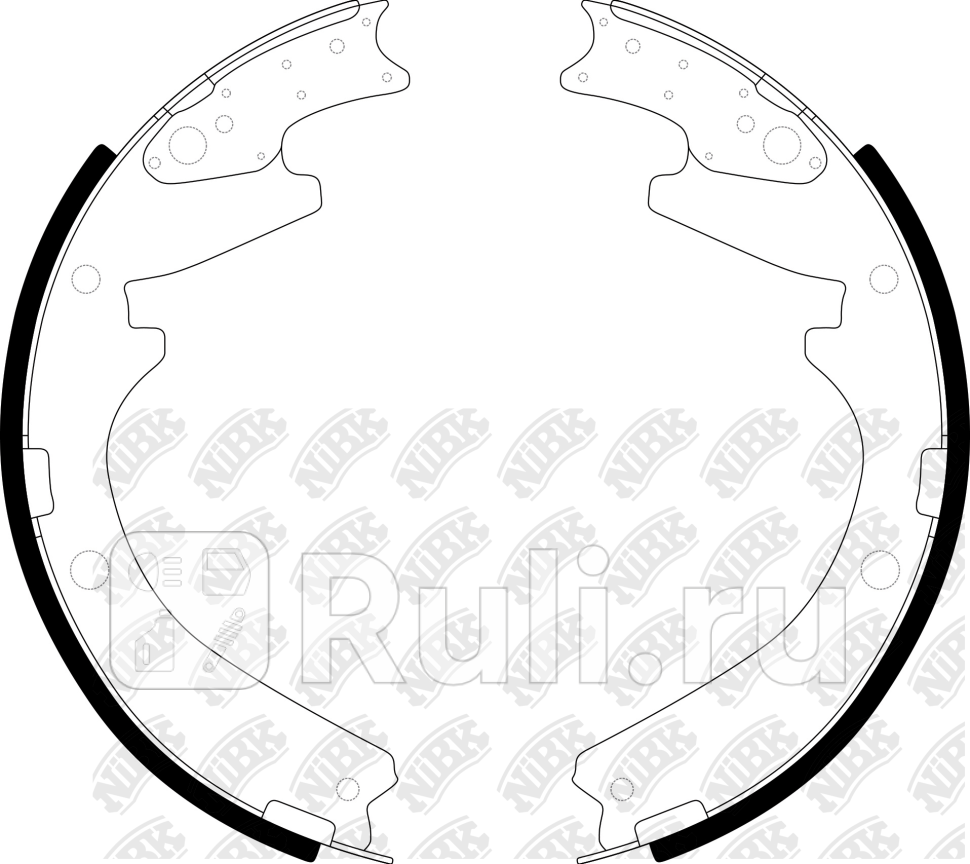 Колодки бараб NIBK FN6656 0₽
