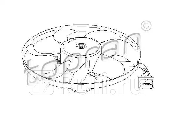 Вентилятор охлаждения двигателя HANS PRIES 107 704 001 6360₽