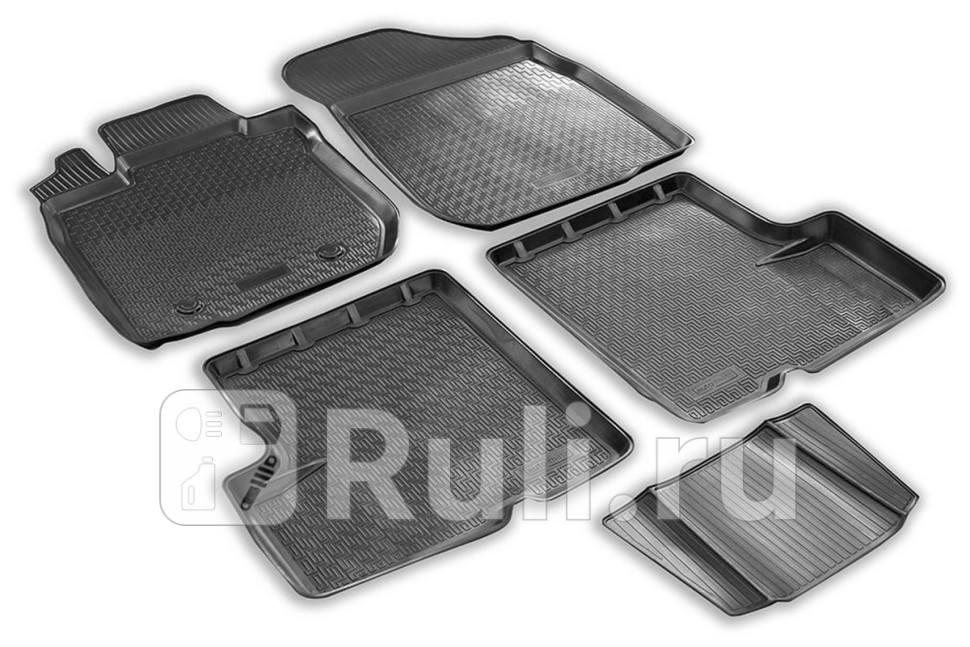 Коврики в салон 5 шт для Renault Logan 1 2004-2009 RIVAL 14702004 2540₽