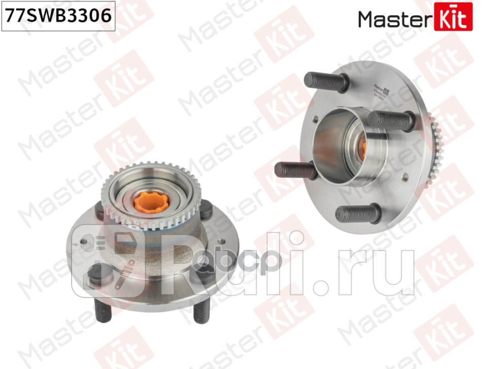 Ступица с подшипником CHEVROLET AVEO II T250255SPARK III M300 05- зад ABS MASTERKIT 77SWB3306 3790₽