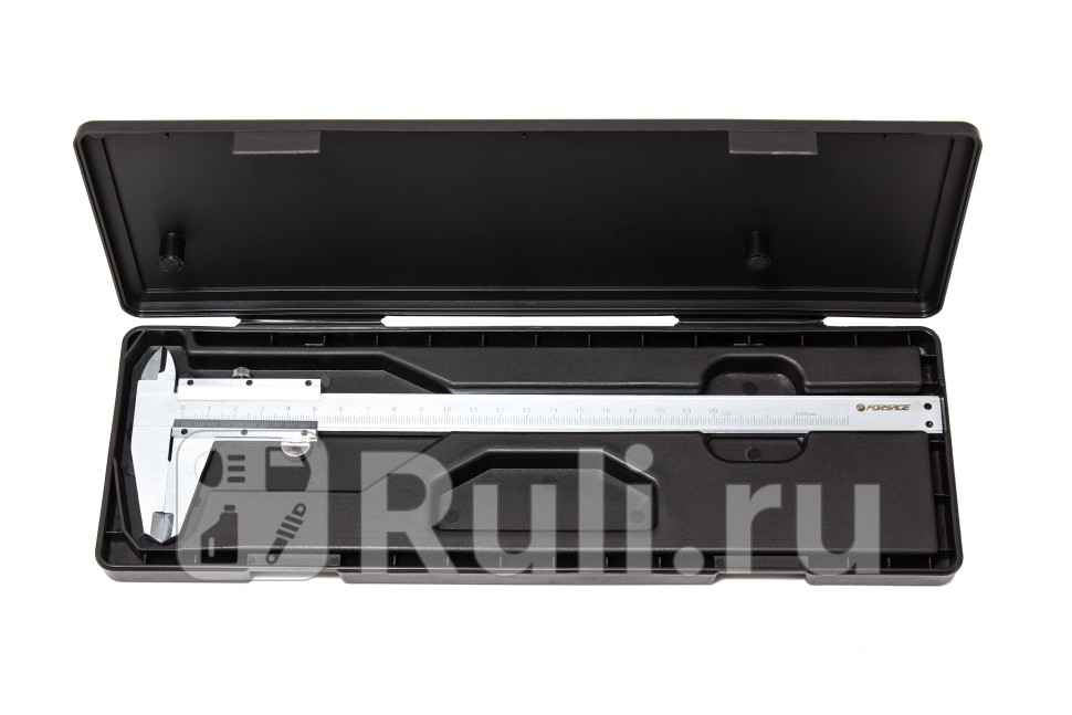 Штангенциркуль 0-200 мм 002 мм внутр d наруж d глубиномер в пластиковом футляре Forsage F-5096P2 2720₽