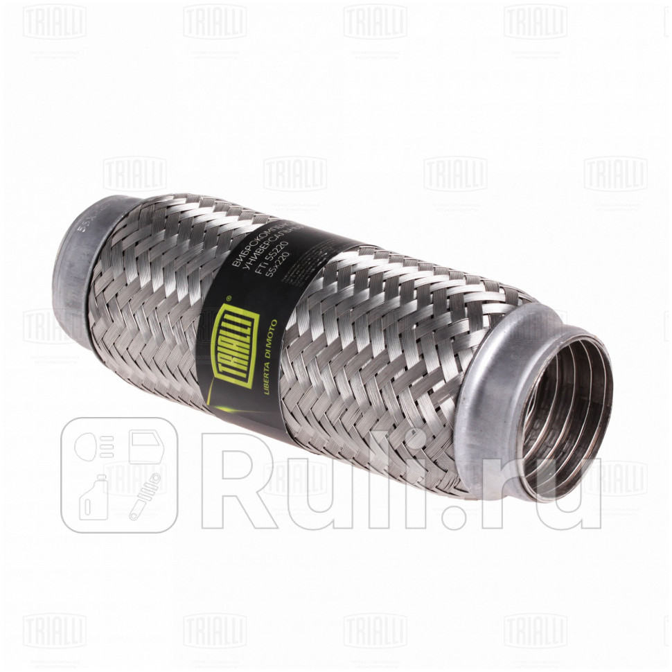 Гофра глушителя 55 x 220 InterLock нержавеющая сталь Trialli TRIALLI FTi 55220 1760₽