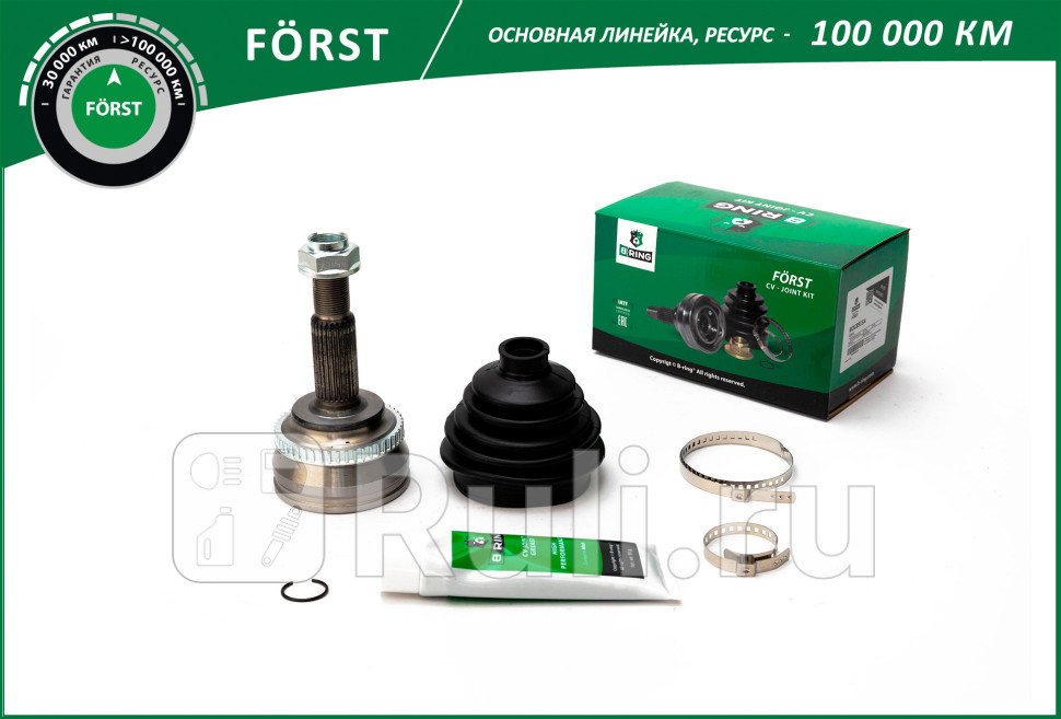 Шрус TOYOTA Corolla E12 01-07 Prius 00-09 наруж с ABS 2624 FORST B-RING BOC8915A 1780₽