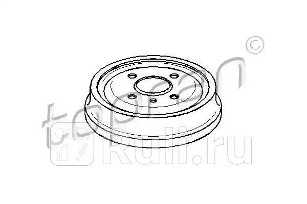 Барабан тормозной HANS PRIES 200 931 001 1950₽