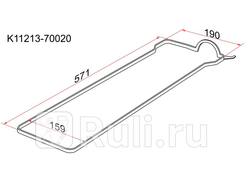 Прокладка клапанной крышки TY 1G-FE 88-98 SAT K11213-70020 420₽