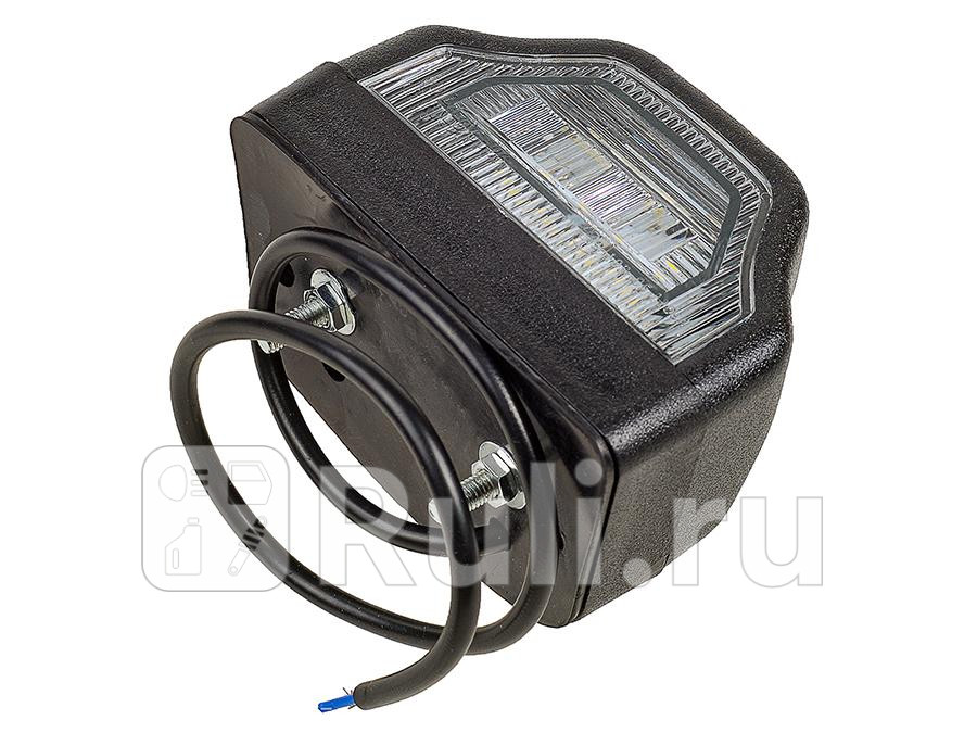Фонарь освещения номерного знака чёрный 8LED-24V 98x67 с проводом Universal STELLOX 87-33664-SX 850₽