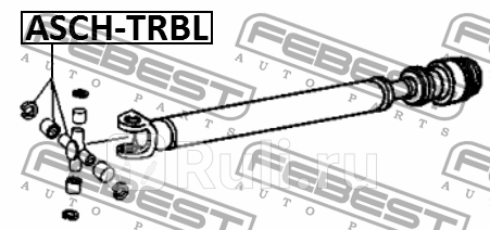 Крестовина кардана HUMMER H3 06-10 CHEVROLET TRAILBLAZER 02-10 ASCH-TRBL FEBEST ASCH-TRBL 1780₽