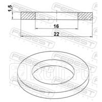 КОЛЬЦО УПЛОТНИТЕЛЬНОЕ FEBEST 88430-162215C 80₽