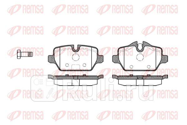 Колодки тормозные дисковые задние для BMW E87 2004-2011 REMSA 113200 2150₽