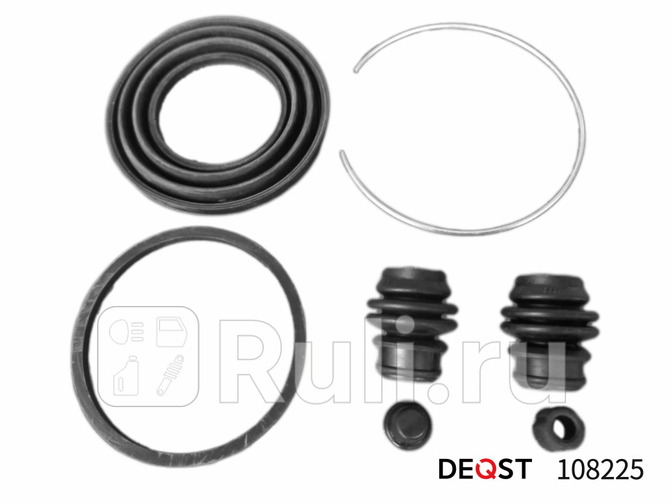 Ремкомплект тормозного суппорта переднего для поршня o 57 mm суппорт akebono применяемость hond DEQST 108225 250₽