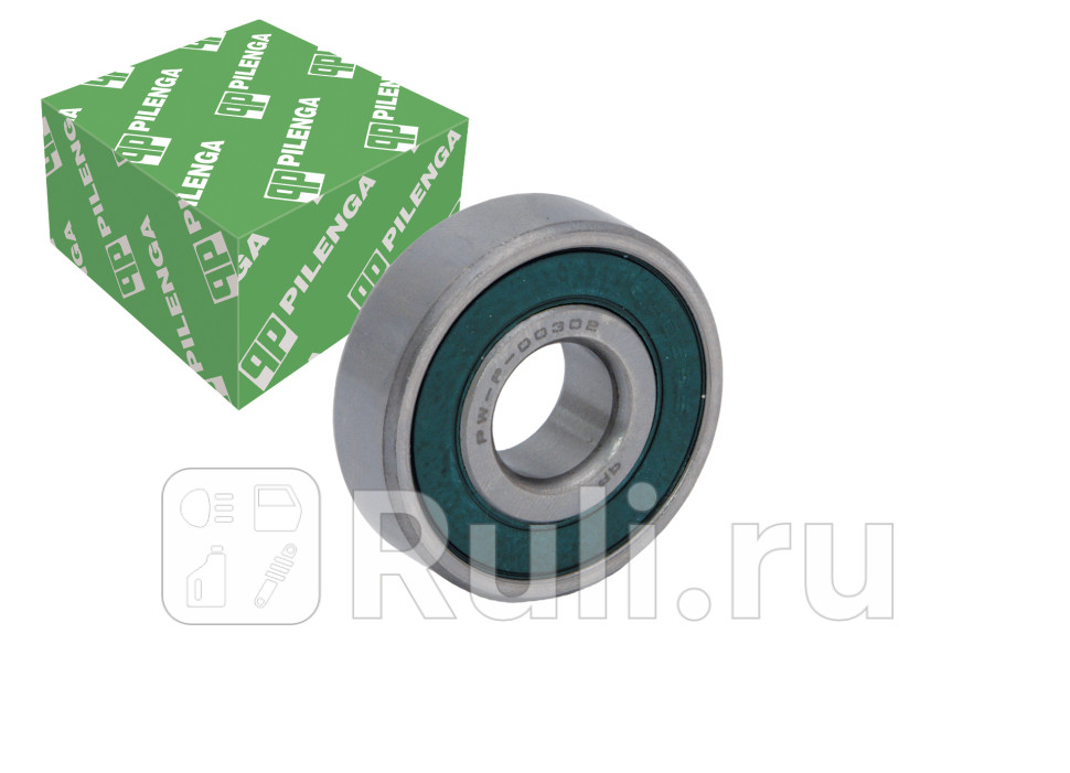Подшипник генератора передний 15x42x13 ВАЗ 2101-2109 PW-P0302 Pilenga PW-P0302 220₽