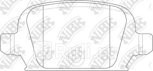Колодки тормозные дисковые задние для Opel Tigra B 2004-2009 NIBK PN0192 1870₽