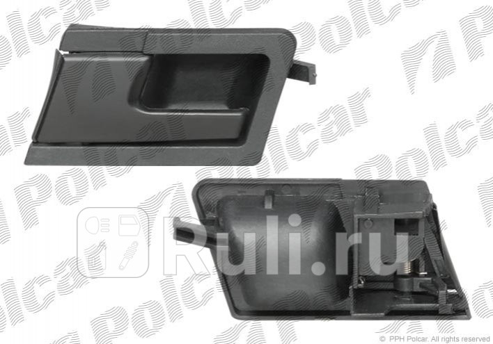 Ручка передней левой двери внутренняя Polcar 9567ZW41B 320₽